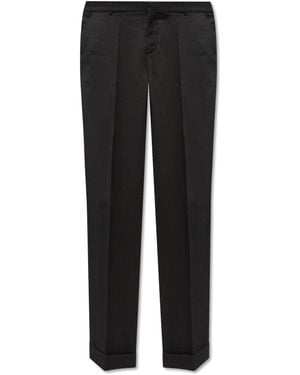 Balmain Pleat-Front Trousers - Black