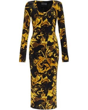 Versace Jeans Couture Dress With 'Barocco' Print - White