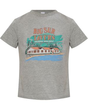 RE/DONE T-Shirt With Print - Grey