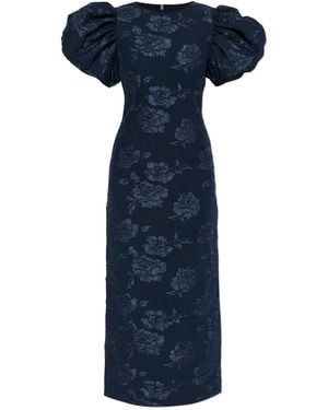 ROTATE BIRGER CHRISTENSEN Dress With Puff Sleeves - Blue