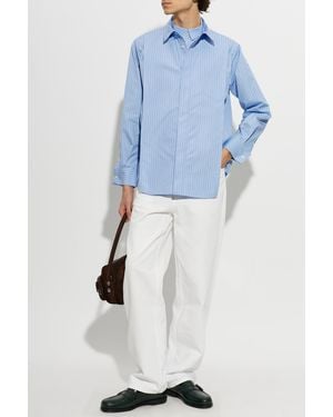 Sacai Shirt With Decorative Panel - Blue