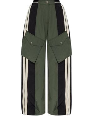 Palm Angels Trousers With Pockets - Green