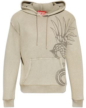 DIESEL Sweatshirt 'S-Norm-Hood-Aa1' - White