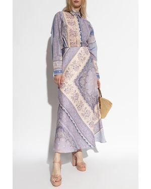 Zimmermann Skirt With Print - Purple