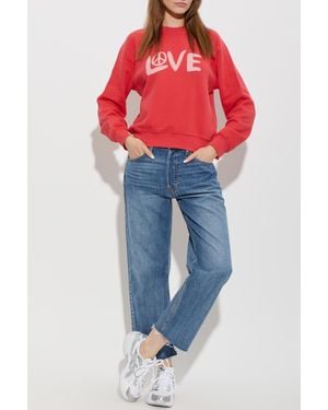 RE/DONE Classic Crewneck Sweatshirt - Blue