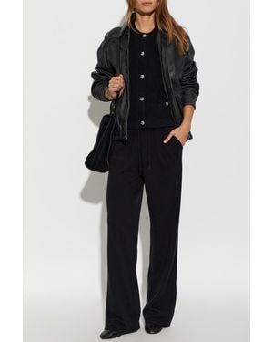 Zadig & Voltaire 'Loriand' Leather Jacket - Black