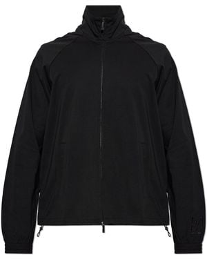 Emporio Armani Sweatshirt With Embroidered Logo On The Sleeve - Black