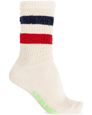 Golden Goose Socks With Logo - Red