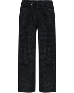 CASABLANCA Jeans With Monogram - Black