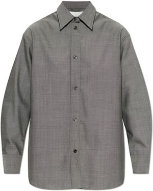 Studio Nicholson Wool Shirt 'Rouen' - Grey