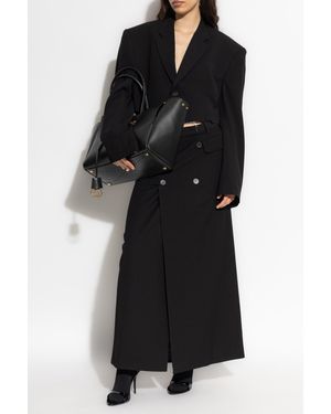 Balenciaga Skirt With Decorative Buttons - Black
