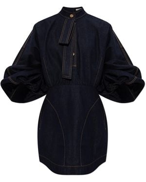 Zimmermann Oversize Denim Dress - Blue