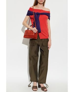 JW Anderson Wool Asymmetric Top - Red