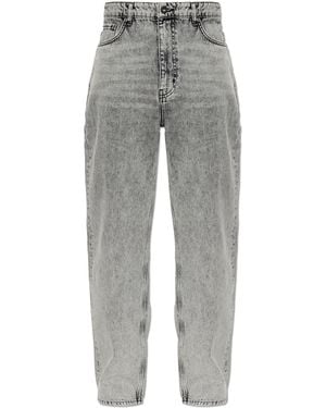 LAB C.O. OFF WHITE Jeans With Printed Logo - Grey