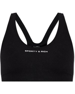 Sporty & Rich Top From The 'The Essentials' Collection - Black
