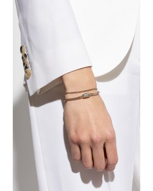 McQueen Brass Bracelet - White