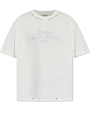 MISBHV T-Shirt With Vintage Effect - White