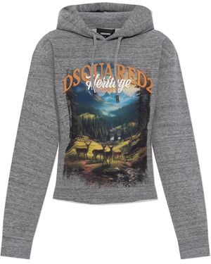 DSquared² Sweatshirt With Print - Grey