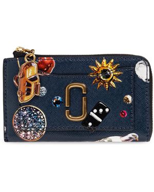 Marc Jacobs Leather Card Holder - Blue