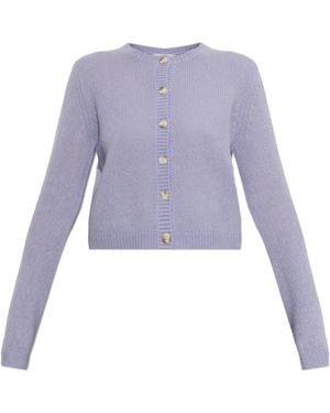 Lisa Yang Cashmere Cardigan 'Felicia' - Purple