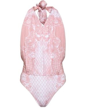 Balmain One-Piece Swimsuit - Pink