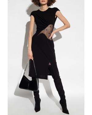 Givenchy Chic Mini Draped Dress For - Black