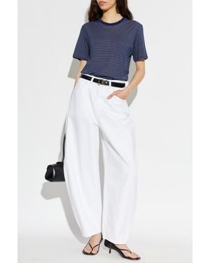 Ami Paris Striped T-Shirt - Blue