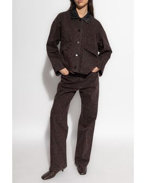 Rag & Bone Jeans With Animal Print - Black