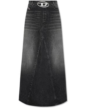 DIESEL Denim Maxi Skirt - Black