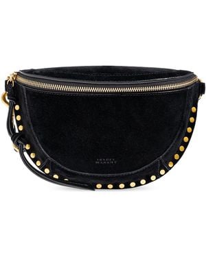 Isabel Marant Suede Waist Bag 'Skano' - Black