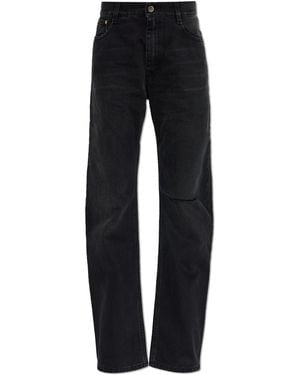 Vetements Slightly Curved-Leg Jeans - Black