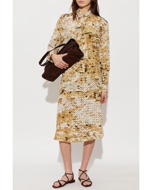 Moschino Silk Skirt - Natural