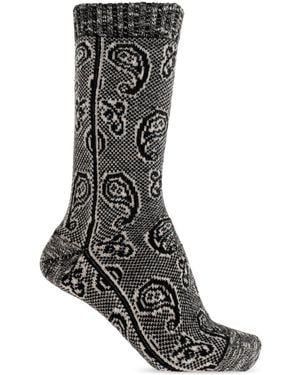 Dries Van Noten Wool Socks - Black