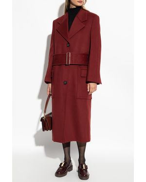 Ferragamo Wool Coat - Red
