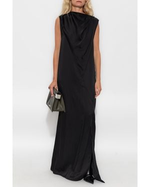 Jil Sander Draped Dress - Black