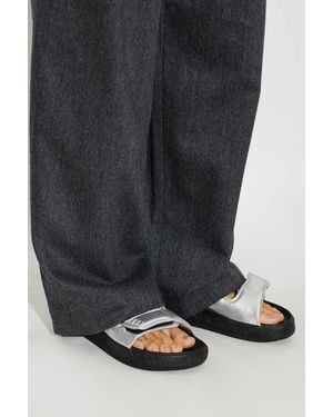 Veja 'Etna Bold Leather' Slides - Gray