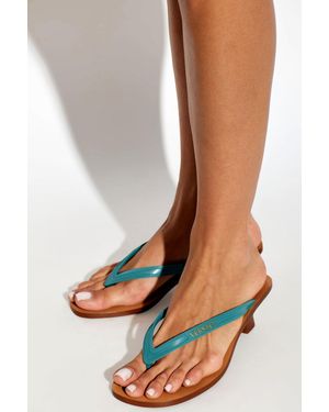 Versace Heeled Mules "Sophie" - Blue