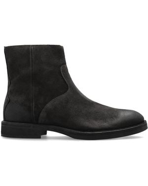 AllSaints Leather Heeled Ankle Boots 'Lang' - Black