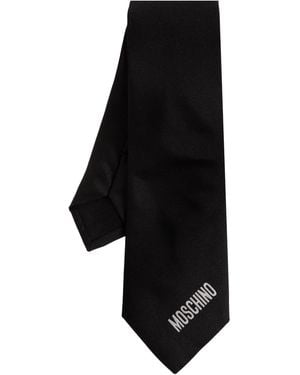 Moschino Silk Tie - Black