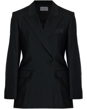 Givenchy Wool Blazer With Single Vent - Black