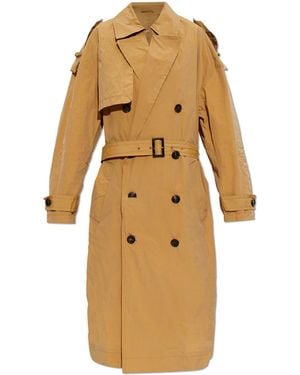 DSquared² Double-Breasted Coat - Natural