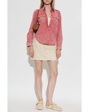 MICHAEL Michael Kors Denim Shirt - Red