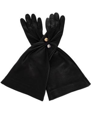 Lanvin Leather Gloves - Black