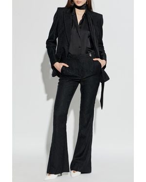 Versace Shirt With Tie Detail - Black