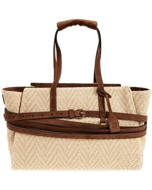 Moschino Leather Handbag - Natural