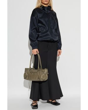 Balenciaga Jacket With Stand-Up Collar - Black