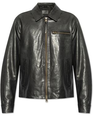 AllSaints Leather Jacket 'Miller' - Black