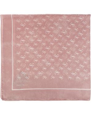 Jimmy Choo Silk Scarf - Pink
