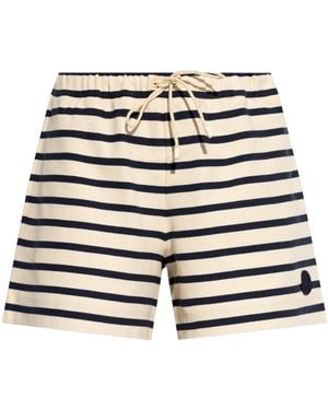 Moncler Striped Pattern Shorts - White