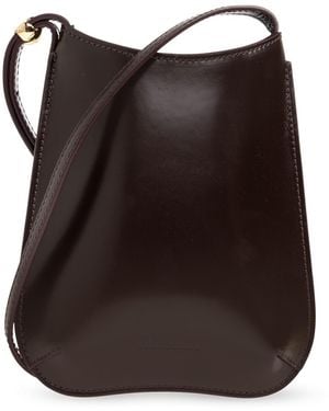 Jacquemus Phone Case 'Bisou' With A Strap - Brown